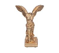 ZGBQHQN Statue della dea della vittoria alata, decorazione della statua greca Decora di figurina di figura classica di scultura da collezione bianca (4,1x5.7in-merce)