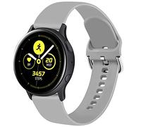 ZGCE Cinturino compatibile con Samsung Galaxy Watch Active/Active2 40 mm/44 mm, cinturino da 20 mm, morbido silicone di ricambio per Samsung Galaxy Watch 42 mm/Galaxy Watch 3 41 mm, S, grigio