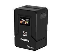 ZGCINE V Mount Batteria V99Pro, 99 Wh/6800 mAh, mini batterie V-Mount con ricarica rapida PD 100 W USB-C, D-TAP, USB-C, doppia porta CC, schermo OLED da 1,16", per fotocamera, videocamera, monitor