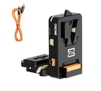 ZGCINE VM-VP4 Piastra V-Mount a Forma di L per Sony FX3/FX30/A7S III/IV, Canon R5/R6/R5 II/R6 II, Panasonic GH6/S5 II - Rotazione Quick Release, Compatibile con Arca-Swiss