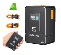 ZGCINE ZG-V99 V2 Mini Batteria V-Mount 99 Wh (14,8 V 6800 mAh), Uscita D-TAP BP USB-C USB-A, Adatta per/Telefono cellulare/Fotocamera, Luce LED