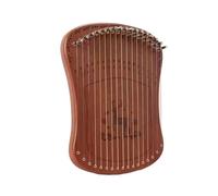 ZGCrumphant Arpa a Lira Professionale a 17 Corde, Mini Arpa Fingerstyle, Kalimba, Pianoforte con Accessori, Carillon Creativo for Bambini Principianti per Adulti(Brown-Single Board)