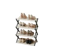 ZGCrumphant Scaffale for scarpe semplice, resistente alla pressione, pieghevole, salvaspazio, for riporre le nel dormitorio, for la casa e il soggiorno Organizer Per Scarpe(3 layer)