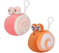 ZGCXRTO 2 pcs Simpatico rotolo di lumaca Peluche Bambola Figure Giocattolo Plush 7cm rotolo di lumaca Toy peluche Carino Morbido Plushie Farcito Giocattolo Cuscino Decorazione Regali per Bambini