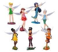 ZGCXRTO 7 Pezzi Fiore Fata Torte Figurines,Fiore Fata Mini Figure,Fiore Fata Statue Torta Ornamenti Decorazione,Cake Toppers Decorazioni per Feste di Compleanno per Bambini