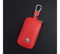 ZGCYK Astucci Portachiavi per Alfa Romeo 147GTA Tonale Giulia Mito 156 159 Giulia Custodie Chiavi Auto Key Organizer Borsa Portachiavi Key Cases Key Bag Accessori,Redstyle-A