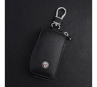 ZGCYK Astucci Portachiavi per Alfa Romeo 147GTA Tonale Giulia Mito 156 159 Giulia Custodie Chiavi Auto Key Organizer Borsa Portachiavi Key Cases Key Bag Accessori,Blackstyle-A