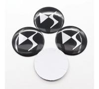 ZGCYK Auto Coprimozzi Coprimozzo Adesivo per DS 4S DS 5LS DS5 DS6 DS7 DS9 DS3 DS4 56MM Tappi Coprimozzo Coperture Hub Center cap Wheel Covers Accessori,Blackstyle