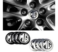 ZGCYK Auto Coprimozzi Coprimozzo Adesivo per MG EZS HS MG Mulan MG One MG3 MG5 MG6 MG7 56MM Tappi Coprimozzo Coperture Hub Center cap Wheel Covers Accessori,Blackstyle