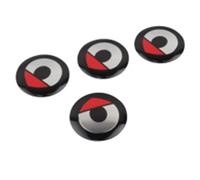ZGCYK Auto Coprimozzi Coprimozzo Adesivo per Smart 450 451 453 56MM Tappi Coprimozzo Coperture Hub Center cap Wheel Covers Accessori,Redstyle