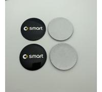 ZGCYK Auto Coprimozzi Coprimozzo Adesivo per Smart Fortwo 450 451 453 Forfour 56MM Tappi Coprimozzo Coperture Hub Center cap Wheel Covers Accessori,C