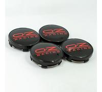 ZGCYK Auto Coprimozzi Coprimozzo per OZ O.Z 60MM Tappi Coprimozzo Coperture Hub Center cap Wheel Covers Accessori,BlackRed