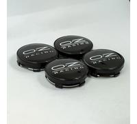 ZGCYK Auto Coprimozzi Coprimozzo per OZ O.Z 60MM Tappi Coprimozzo Coperture Hub Center cap Wheel Covers Accessori,BlackSilver