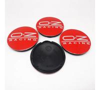 ZGCYK Auto Coprimozzi Coprimozzo per OZ Racing M595 O.Z 62MM Tappi Coprimozzo Coperture Hub Center cap Wheel Covers Accessori,RedSilver