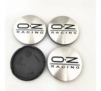 ZGCYK Coprimozzo per OZ Racing M595 O.Z 62MM, Copertura Ruota ABS SilverBlack