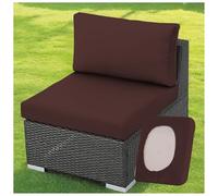 ZGDDPZA Copriseduta per Divano da Esterno - Federa Elastica per Cuscino, Copricuscini per Mobili da Giardino, per Patio, Terrazza e Uso Interno/Esterno (Cioccolato,1PC Length 150-190cm)