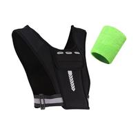 ZGDEIWGF 1 Borsa per Gilet Riflettente E 1 Fascia da Braccio Sportiva, Zaino per Sport all'Aria Aperta, Borsa sul Petto per La Corsa, Borsa per Gilet Portatile, Attrezzatura Sportiva