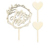 ZGDEIWGF 1 plug-in 'Mrs e Mr', 2 plug-in dell'amore per torta nuziale, decorazione romantica per torte e dolci, per matrimoni e occasioni romantiche