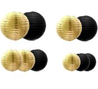 ZGDEIWGF 10 Lanterne di Carta in Filo Metallico, 1 Confezione di Ritagli di Carta Rotondi,