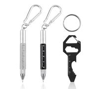 ZGDEIWGF 2 penne per utensili e 1 portachiavi con mini chiave inglese, strumenti portatili, strumenti multifunzione, mini strumenti, strumenti per esterni, gadget creativi
