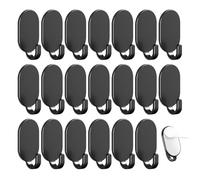 ZGDEIWGF 20 Ganci Ovali, Ganci Adesivi, Ganci Attaccati, Ganci Da Parete Attaccati, Ganci Attaccati A Parete