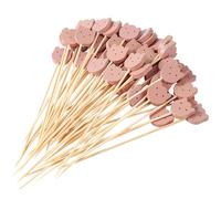 ZGDEIWGF 200 Pezzi di Plettri per Frutti D'Orso, Piccoli Plettri, Bastoncini Artistici in bambù, Plettri Creativi per Frutta, Accessori per Finger Food, Spiedini per Finger Food