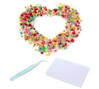ZGDEIWGF 280 piccoli fiori secchi, 1 scatola portaoggetti, 1 pinzetta, fiori secchi per fai da te, decorazione fiori secchi, fiori decorativi