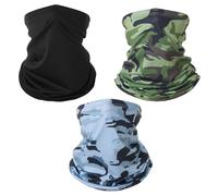 ZGDEIWGF 3 maschere mimetiche, sciarpa da moto, maschera di protezione UV, maschera di protezione solare, foulard multifunzionale, attrezzatura da esterno
