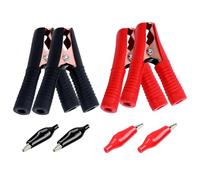 ZGDEIWGF 4 morsetti per cavi d'urto, cavi di collegamento, morsetti a coccodrillo, morsetti per batteria, morsetti per cavi auto, accessori hardware