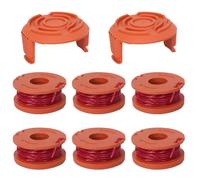 ZGDEIWGF 6 Bobine per Tagliaerba E 2 Coperture per Bobine per Tagliaerba, Accessori per Tosaerba, Parti di Ricambio per Tagliaerba Elettrico, Accessori per Attrezzi da Giardino