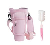 ZGDEIWGF Borsa a tracolla da 1 tazza, spazzola da 1 tazza, borsa a tracolla con porta bottiglia d'acqua, borsa tote per bottiglia d'acqua, bottiglia d'acqua con tracolla
