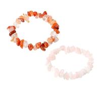 ZGDEIWGF Bracciali in Cristallo 2 Pezzi, Bracciali da Donna, Bracciali in Cristallo Irregolari, Gioielli Eleganti, Braccialetti Regalo, Gioielli da Donna