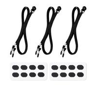 ZGDEIWGF Confezione Da 4 Cordoncini Per Occhiali, 2 Paia Di Naselli Per Occhiali, Cordoncini Per Occhiali Regolabili, Cordoncini Per Occhiali Antiscivolo, Accessori Per Occhiali, Occhiali Da Lettura