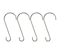 ZGDEIWGF Confezione da 4 Ganci Metallici A Forma di S, Ganci Multifunzionali, Ganci per Serre, Ganci per Casette per Uccelli, Ganci Metallici per Giardini, Ganci per Appendere All'Aperto