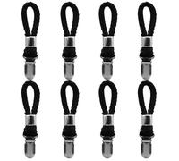 ZGDEIWGF Confezione da 8 Clip Nere per Asciugamani, Clip per Cappotti, Clip per Bagno, Clip per Asciugatura, Clip Multifunzionali, Accessori per La Casa