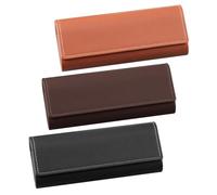 ZGDEIWGF Custodia Per Occhiali In Pelle In 3 Pezzi, Custodia Per Occhiali Da Sole, Custodia Per Occhiali Retrò, Custodia Per Specchio Magnetica, Custodia Per Specchio Antipolvere E Anti-Pressione