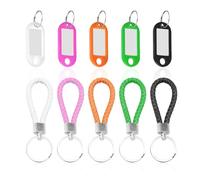 ZGDEIWGF Portachiavi In Pelle Da 5 Pezzi, Targhette Per Chiavi Da 5 Pezzi, Portachiavi Per Auto, Anelli Portachiavi Da Donna, Portachiavi Portatili