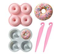 ZGDEIWGF Stampi in silicone 2 pezzi e strumenti per sformare 2 pezzi, utensili da forno, forniture da cucina, prodotti da forno in silicone, stampi per ciambelle