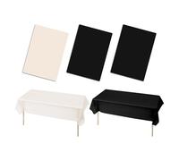 ZGDEIWGF Tovaglie in plastica 3 pezzi, tovaglie impermeabili e resistenti all'olio, tovaglie in tinta unita, articoli per feste, decorazioni per feste, decorazioni per la tavola, accessori per mobili