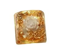 Zgehnao 1PC Resine Tastiere Meccaniche Keycap Camelie Modello Fiore Originale Altezza Traslucido KeyCap
