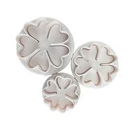 Zgehnao 3 stampi per biscotti a forma di fiore 3D stereo, accessori da forno per gli amanti della cottura