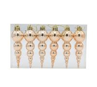 Zgehnao 5Pcs Metallic Infrangibile Dipinto Zucca Ornamento di Natale Albero Appeso Pendente Decorazione di Vacanza