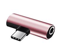 Zgehnao Adattatore da USB C a Aux-Audio Dongle USB C a 3,5 mm per cuffie e adattatore da USB C a 3,5 mm per cuffie di ricarica