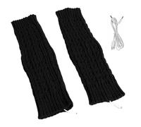 Zgehnao Caldo per piedi riscaldato, scaldapiedi elettrico, scaldapiedi invernale, tappetino caldo per ufficio e uso domestico, Nero , Length 40 Width 9.5CM