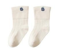 Zgehnao Calzini per neonati, calzini lunghi al polpaccio per primavera e calore, calzini disossati con polsini larghi in calzini tubolari