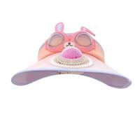 Zgehnao Cappello da sole, regolabile, per ragazze e ragazzi, cappello da sole con visiera estesa, Arancione, 5-6