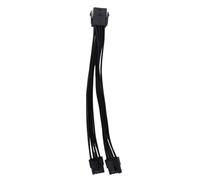 Zgehnao Cavo adattatore da 8 pin femmina a 8 pin maschio, 20 cm CPU 8 pin a PCIE 2 x 8 pin (6 + 2) scheda video grafica cavo splitter di alimentazione