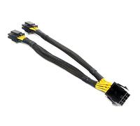 Zgehnao Cavo CPU 8 Pin Femmina a PCIe 2x 8Pin (4+4) Maschio Adattatore di Alimentazione Linea Y Splitter Cavo Per Schede Madri Del Computer