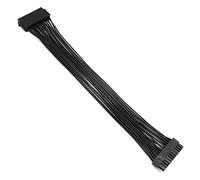 Zgehnao Cavo di prolunga splitter per scheda madre 24 pin a 24 pin (20 + 4) pin 30 cm, nero