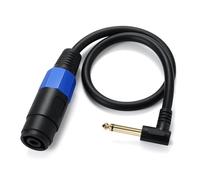 Zgehnao Cavo Speakon femmina a 6,35 mm maschio da 6,35 mm cavo Speak-on a 1/4 6,5 mm spina